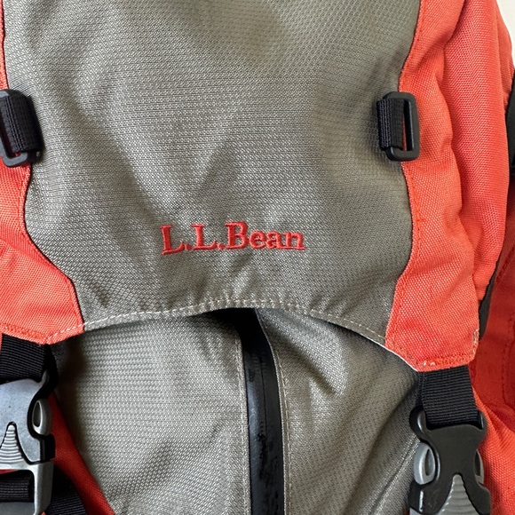 L.L. Bean Red and Gray Outdoor Backpack - Picture 3 of 6